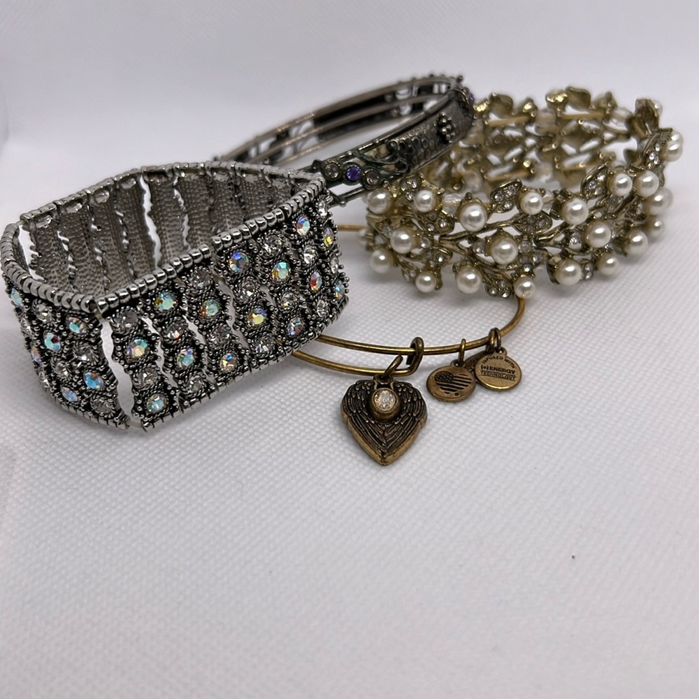 Vintage Alex & Ani Lot Set of Misc Bracelets